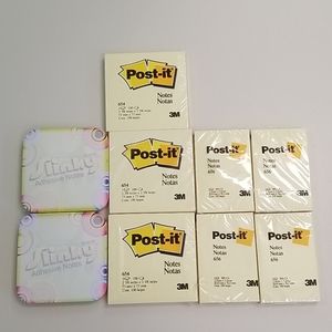 7 Post-it notes 2 Slinky adhesive notes